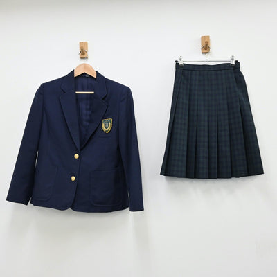 【中古】福岡県 福岡第一高等学校 女子制服 4点（ブレザー・ニット・スカート）sf011751