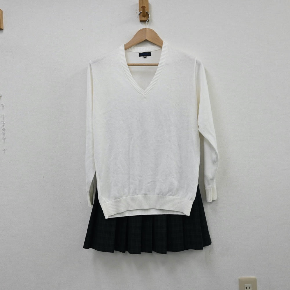 【中古】福岡県 福岡第一高等学校 女子制服 4点（ブレザー・ニット・スカート）sf011751