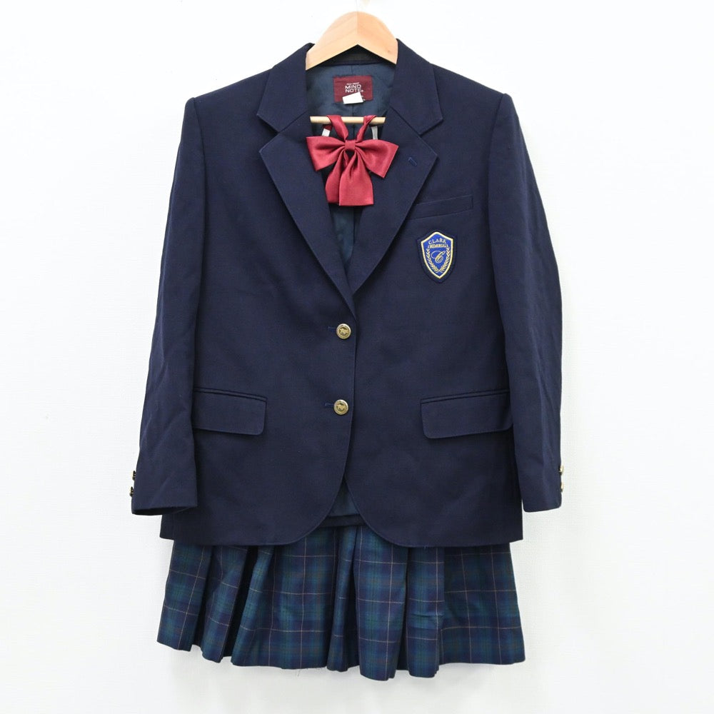 【中古】愛知県 クラーク記念国際高等学校 女子制服 4点（ブレザー・スカート）sf011762