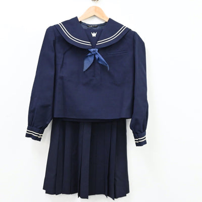 【中古】岩手県 盛岡北高等学校 女子制服 4点（セーラー服・スカート）sf011765