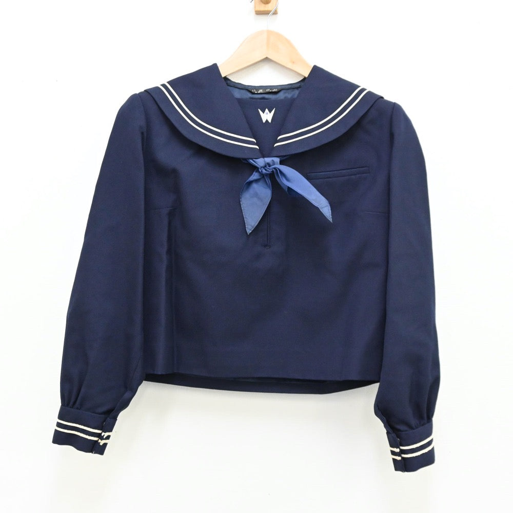 【中古】岩手県 盛岡北高等学校 女子制服 4点（セーラー服・スカート）sf011765