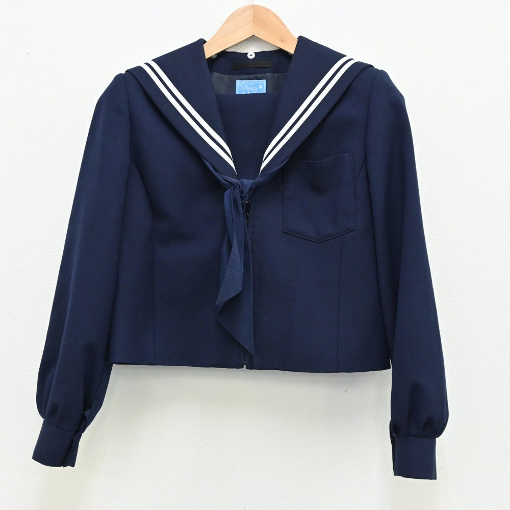 【中古】愛知県 大府西中学校 女子制服 3点（セーラー服・スカート）sf011780