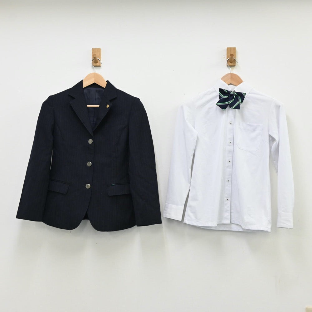 【中古】愛知県 太田中学校 女子制服 5点（ブレザー・シャツ・スカート）sf011782