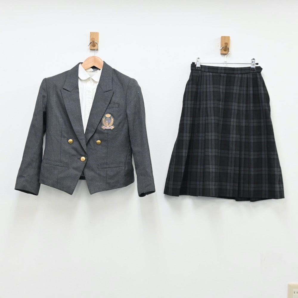 【中古】愛知県 中部大学春日丘高等学校 女子制服 3点（ブレザー・シャツ・スカート）sf011785