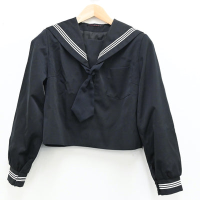 【中古】静岡県 沼津東高等学校 女子制服 3点（セーラー服・スカート）sf011802