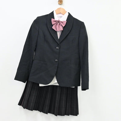 【中古】東京都 東洋女子高等学校 女子制服 5点（ブレザー・シャツ・ニット・スカート）sf011813