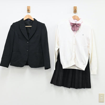 【中古】東京都 東洋女子高等学校 女子制服 5点（ブレザー・シャツ・ニット・スカート）sf011813