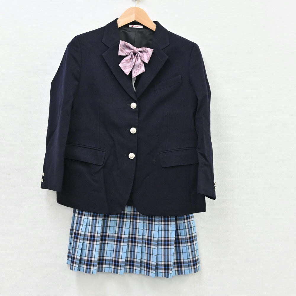 中古制服】千葉県 クラーク記念国際高等学校 女子制服 3点（ブレザー 