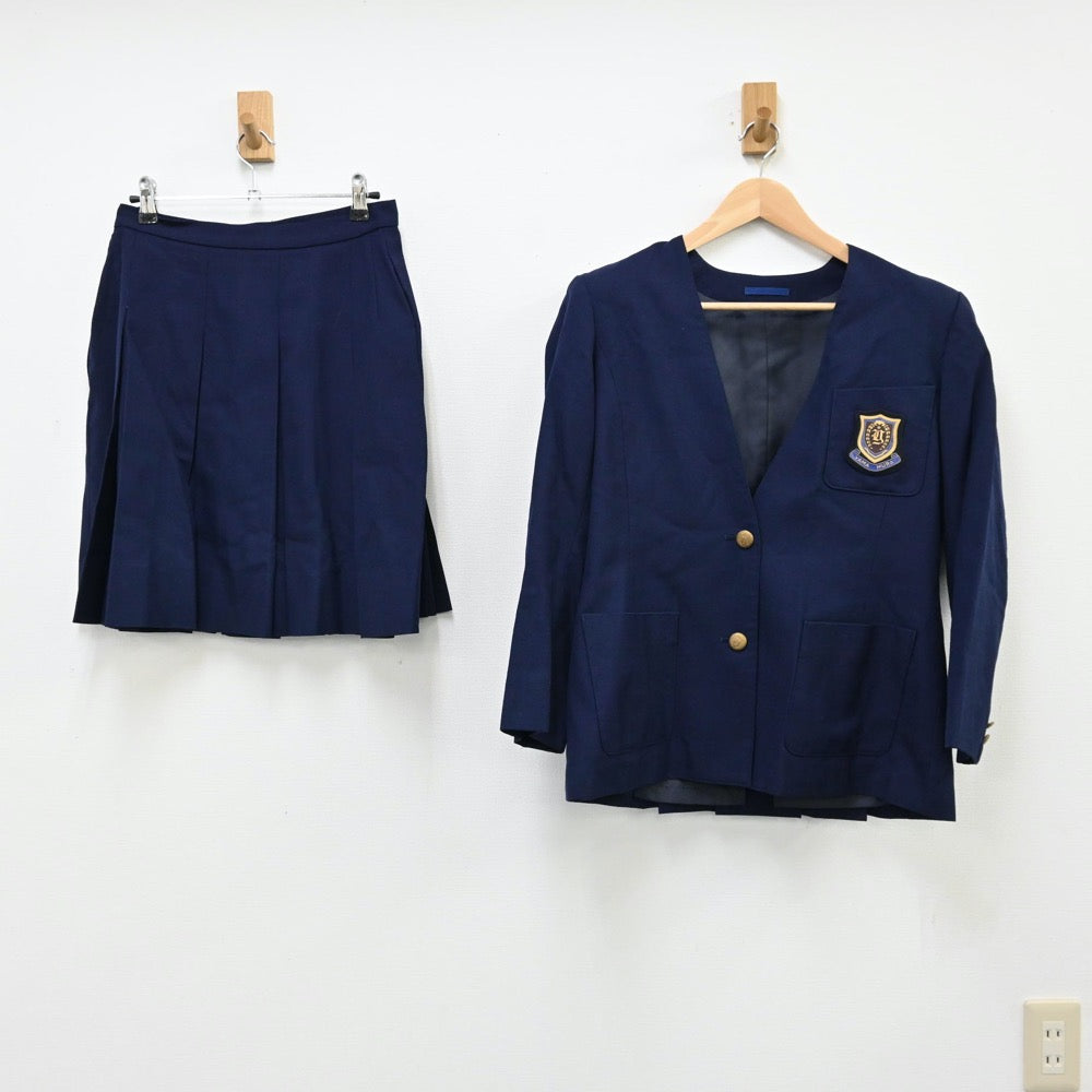 【中古】埼玉県 山村国際高等学校 女子制服 3点（ブレザー・スカート）sf011839