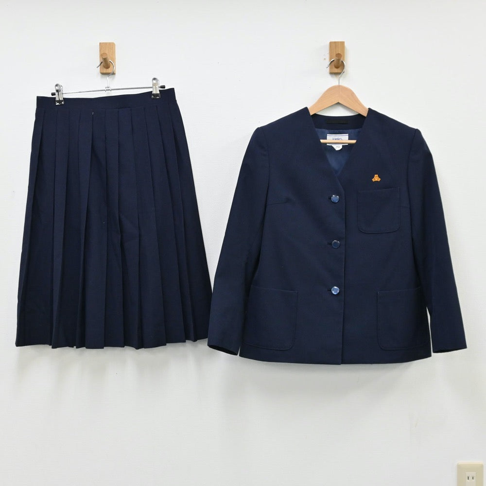 【中古】埼玉県 豊里中学校 女子制服 2点（ブレザー・スカート）sf011847