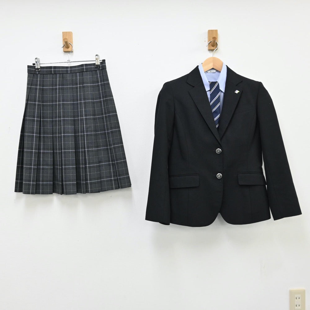 【中古】東京都 科学技術高等学校 女子制服 5点（ブレザー・シャツ・スカート）sf011852