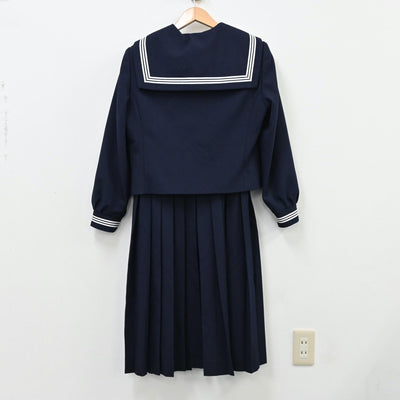 【中古】千葉県 第六中学校 女子制服 2点（セーラー服・ジャンパースカート）sf011871