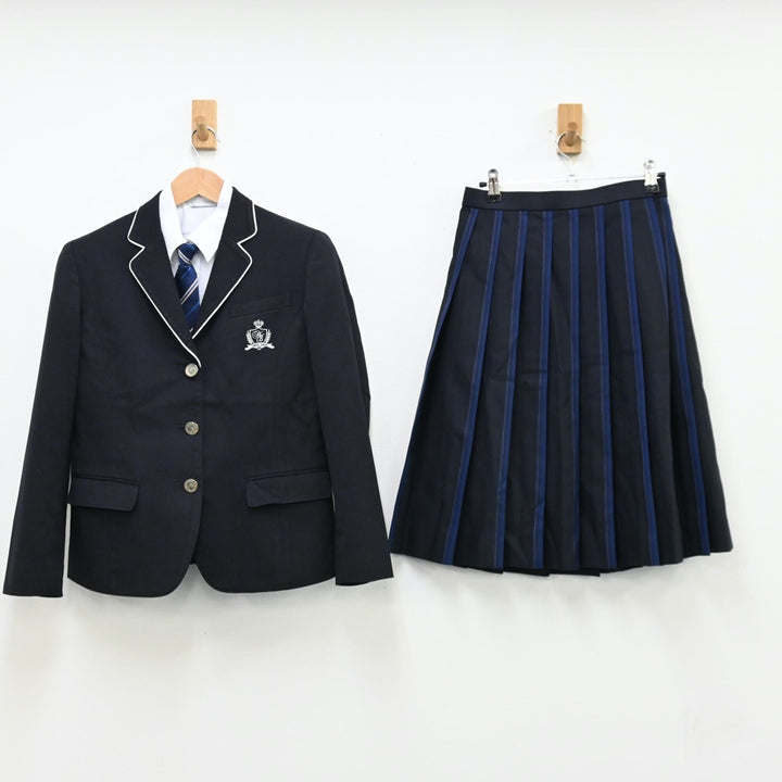 【中古】新潟県 日本文理高等学校 女子制服 4点（ブレザー・シャツ・スカート）sf011872