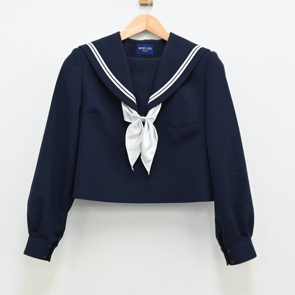 【中古】岐阜県 精華中学校 女子制服 4点（セーラー服・スカート）sf011879