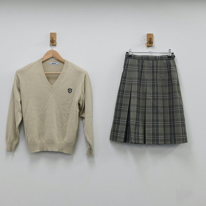 中古制服】茨城県 土浦日本大学高等学校 女子制服 7点（運動靴・シャツ・ニット・スカート）sf011894【リサイクル学生服】 | 中古制服通販パレイド