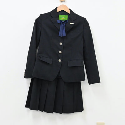 【中古】福岡県 福岡高等学校 女子制服 4点（ブレザー・スカート）sf011896