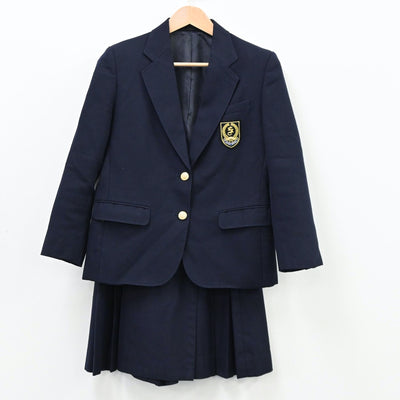 【中古】福岡県 稲築志耕館高等学校 女子制服 2点（ブレザー・スカート）sf011900