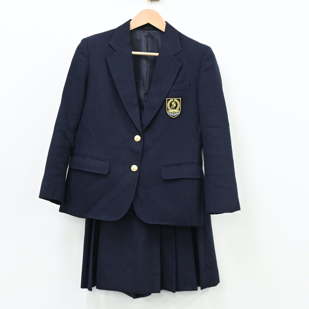 【中古】福岡県 稲築志耕館高等学校 女子制服 2点（ブレザー・スカート）sf011901