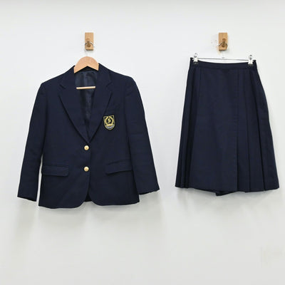 【中古】福岡県 稲築志耕館高等学校 女子制服 2点（ブレザー・スカート）sf011901