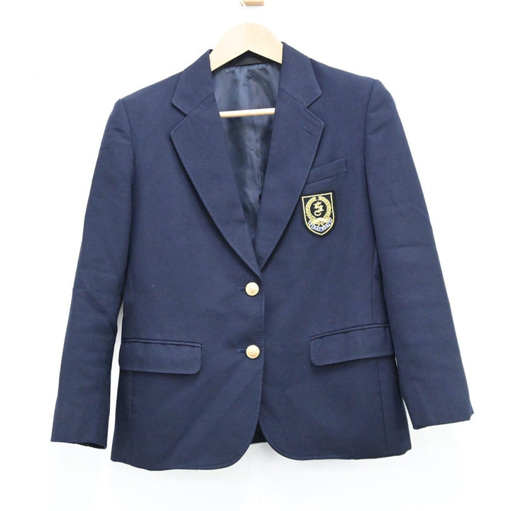 高校 ブレザー 制服 本物 中古】福島県 尚志高等学校 女子制服 5点 (ブレザー・ニット