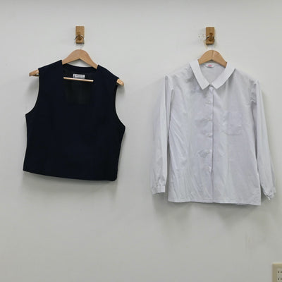 【中古】埼玉県 大谷場中学校 女子制服 5点（ブレザー・ベスト・シャツ・スカート）sf011905