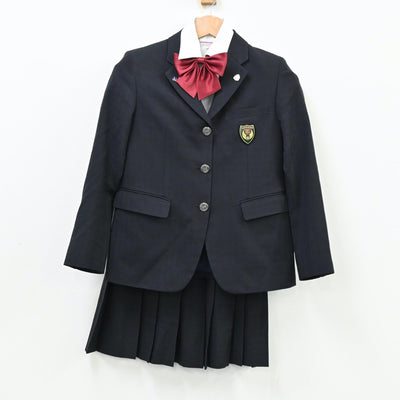 【中古】埼玉県 栄東高等学校 女子制服 8点（ブレザー・シャツ・ニット・スカート）sf011925