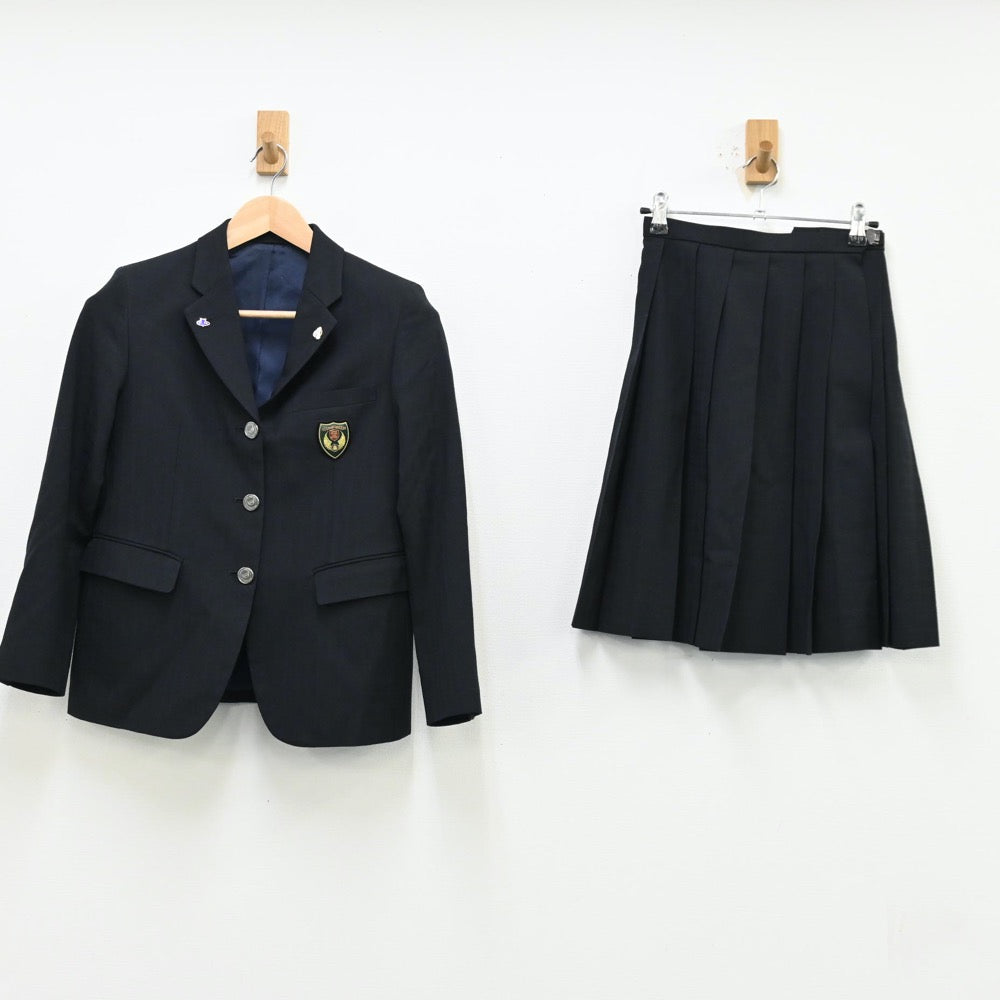 【中古】埼玉県 栄東高等学校 女子制服 8点（ブレザー・シャツ・ニット・スカート）sf011925