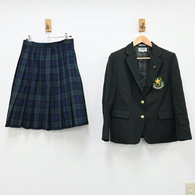 【中古】宮城県 仙台育英学園高等学校 女子制服 5点（ベスト・シャツ・スカート）sf011934