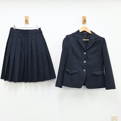 【中古】福岡県 福岡大学附属大濠高等学校 女子制服 3点（ブレザー・スカート）sf011939