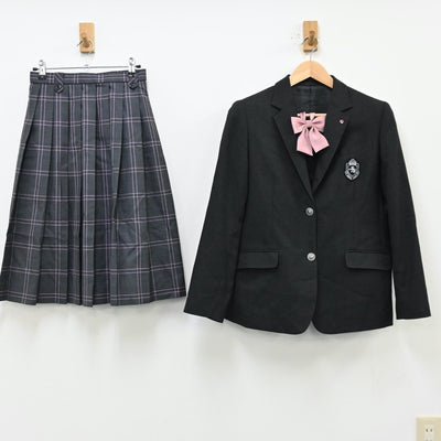 【中古】大阪府 大阪成蹊女子高等学校 女子制服 3点（ブレザー・スカート）sf011951