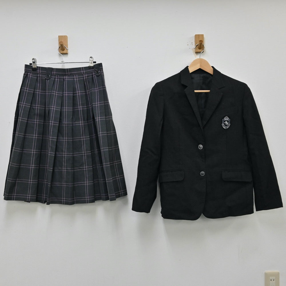 【中古】大阪府 大阪成蹊女子高等学校 女子制服 4点（ブレザー・スカート）sf011952