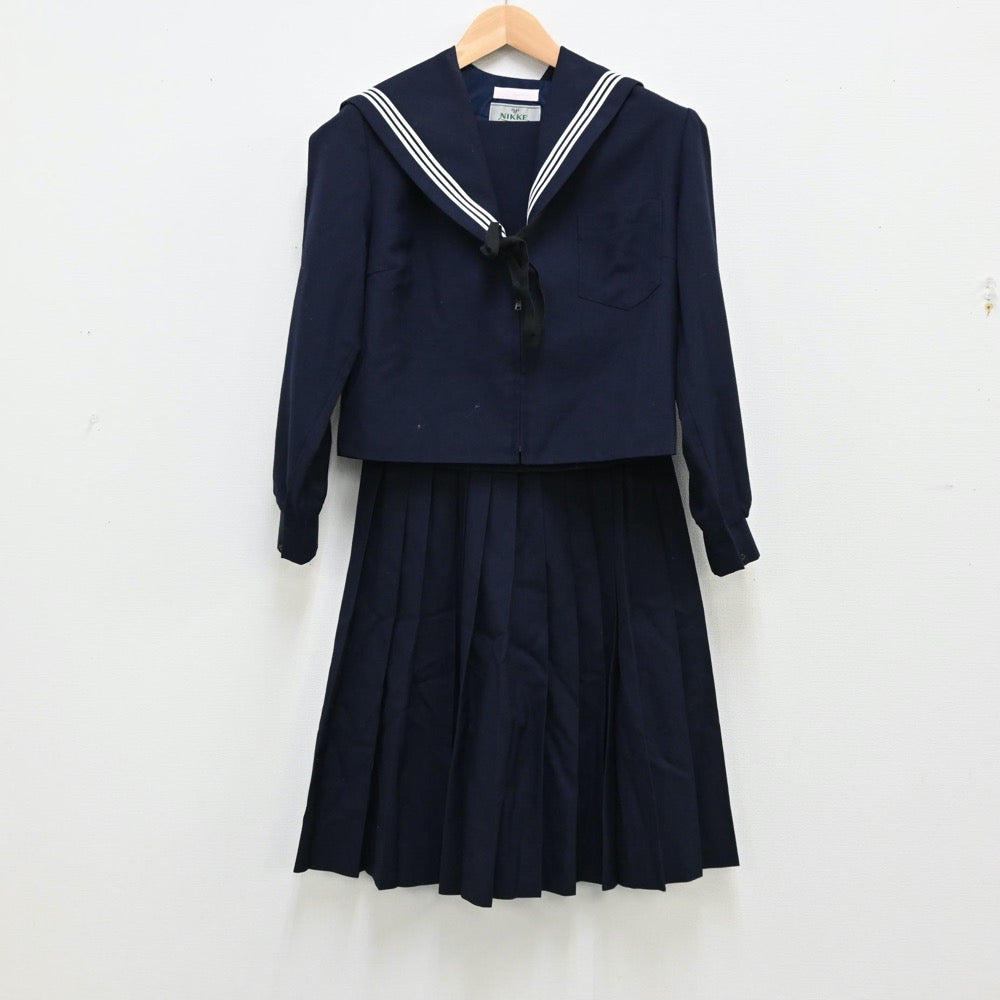 【中古】愛知県 一宮市立大和中学校 女子制服 3点（セーラー服・スカート）sf011976