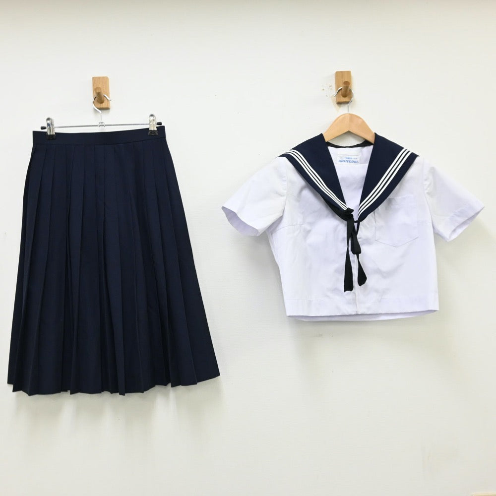 【中古】愛知県 一宮市立大和中学校 女子制服 3点（セーラー服・スカート）sf011978