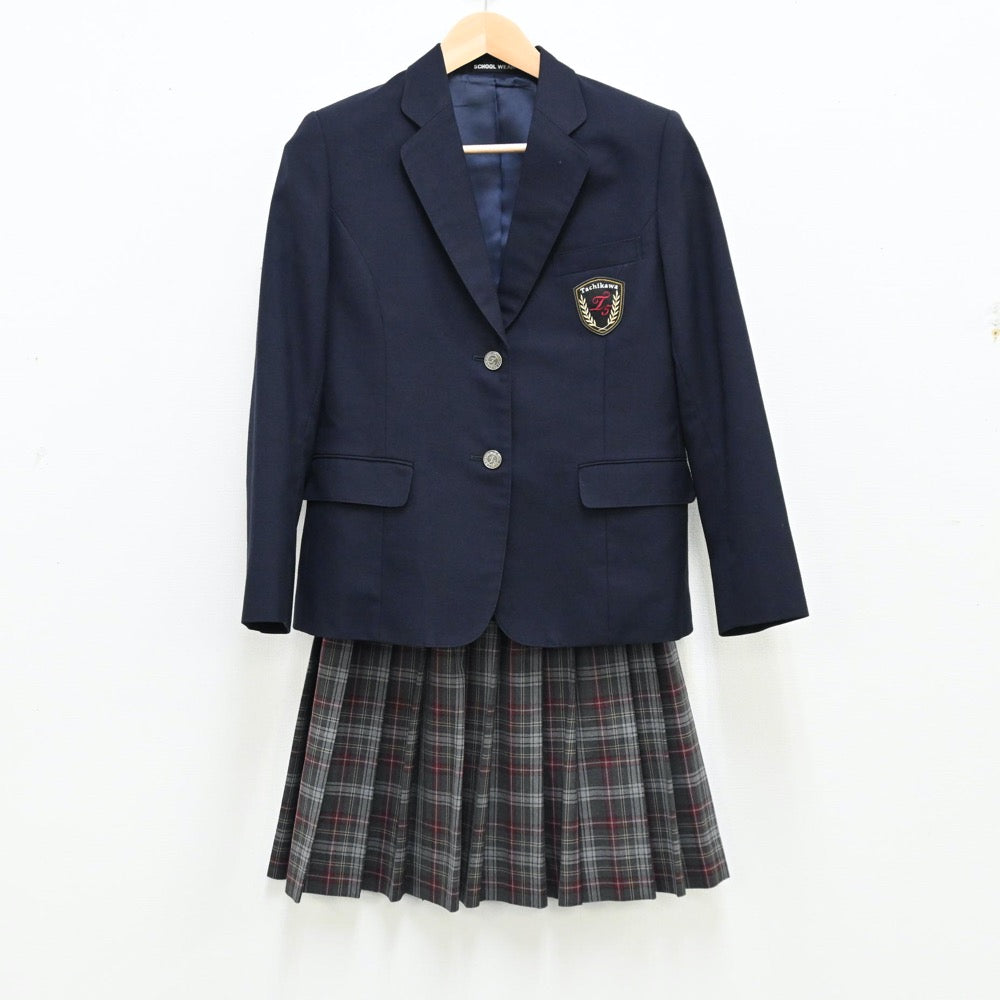 【中古】東京都 立川市立立川第五中学校 女子制服 2点（ブレザー・スカート）sf011981