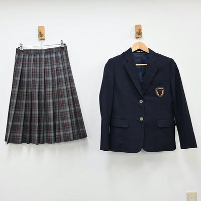 【中古】東京都 立川市立立川第五中学校 女子制服 2点（ブレザー・スカート）sf011981