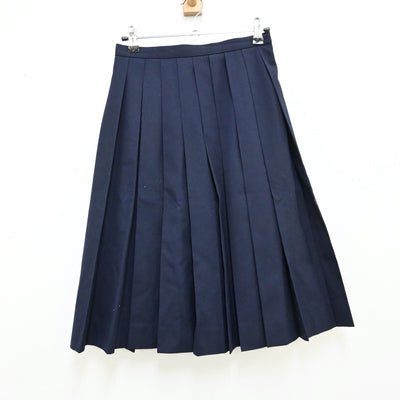 【中古】福島県 須賀川市立西袋中学校 女子制服 2点（セーラー服・スカート）sf011983