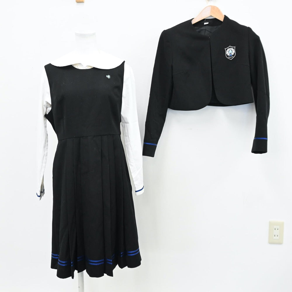 【中古】東京都 瀧野川女子学園高等学校 女子制服 4点（ブレザー・シャツ・ジャンパースカート）sf011990