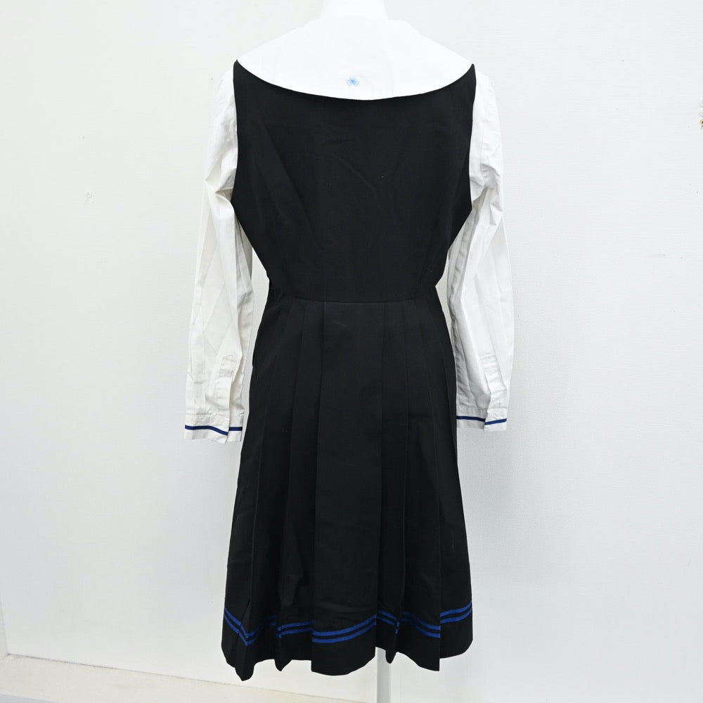 【中古】東京都 瀧野川女子学園高等学校 女子制服 2点（シャツ・ジャンパースカート）sf011991