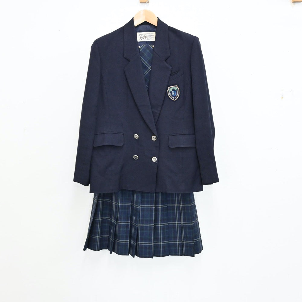 【中古】東京都 神田女子学園高等学校 女子制服 4点（ブレザー・スカート）sf011999