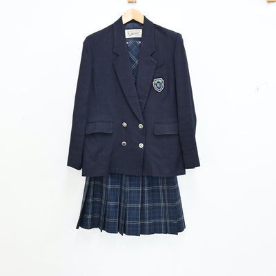 【中古】東京都 神田女子学園高等学校 女子制服 4点（ブレザー・スカート）sf011999