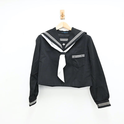 【中古】三重県 小俣中学校 女子制服 5点（セーラー服・スカート・スカート）sf012005