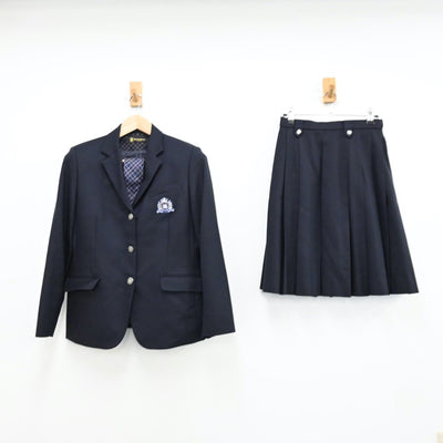 【中古】三重県 三重高等学校 女子制服 5点（ブレザー・スカート）sf012007