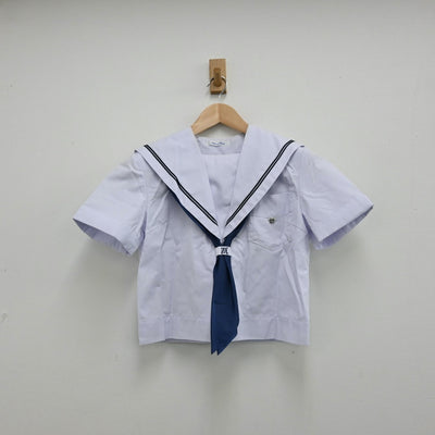 【中古】大阪府 長尾中学校 女子制服 5点（セーラー服・スカート）sf012010