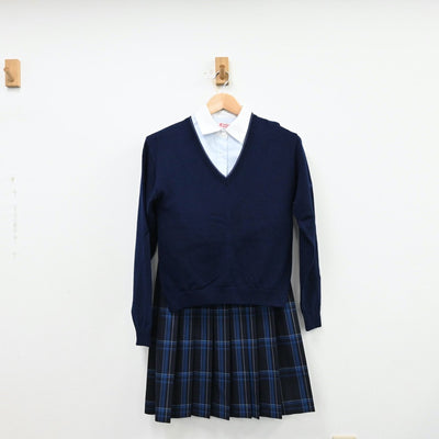 中古制服】東京都 東京家政大附属女子高等学校 女子制服 3点（シャツ・ニット・スカート）sf012013【リサイクル学生服】 | 中古制服通販パレイド