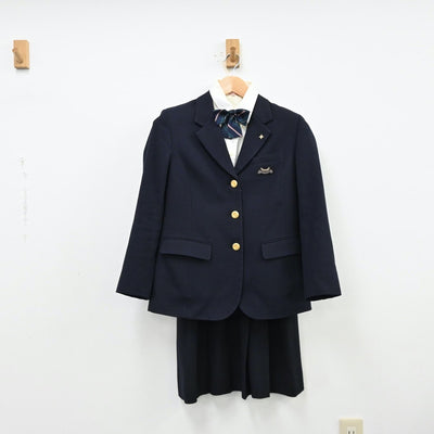 【中古】東京都 日大櫻丘高等学校 女子制服 8点（ブレザー・シャツ・ニット・ニットベスト・スカート）sf012031