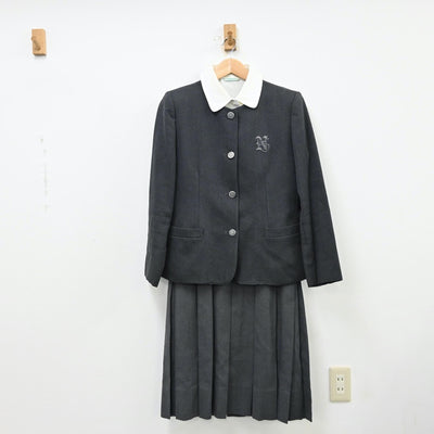 【中古】兵庫県 仁川学院高等学校 女子制服 4点（ブレザー・シャツ・ジャンパースカート）sf012037