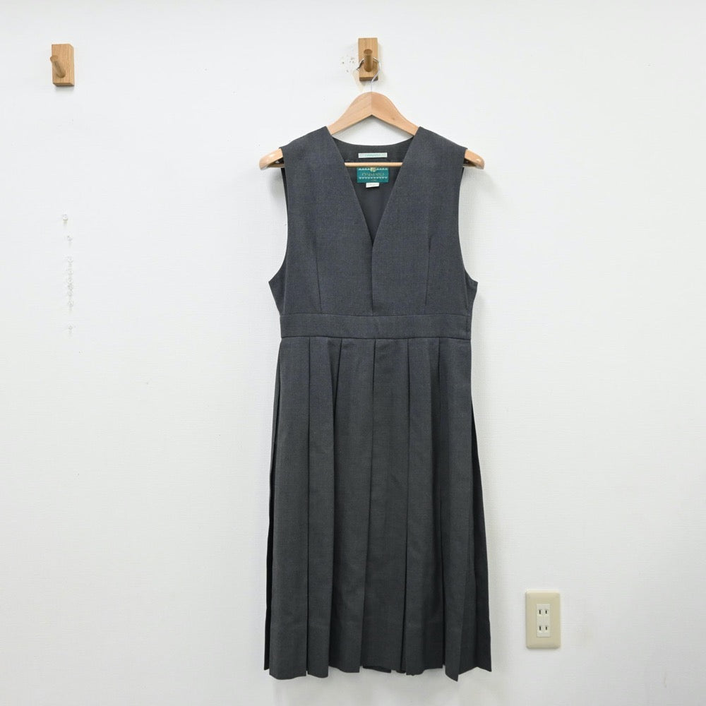 【中古】兵庫県 仁川学院高等学校 女子制服 4点（ブレザー・シャツ・ジャンパースカート）sf012037