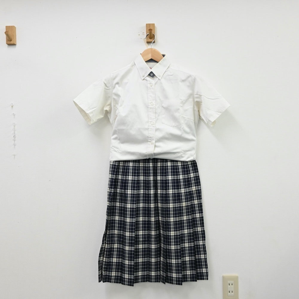 【中古】三重県 津田学園高等学校 女子制服 3点（シャツ・シャツ・スカート）sf012047