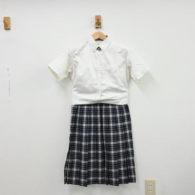 【中古】三重県 津田学園高等学校 女子制服 3点（シャツ・シャツ・スカート）sf012047