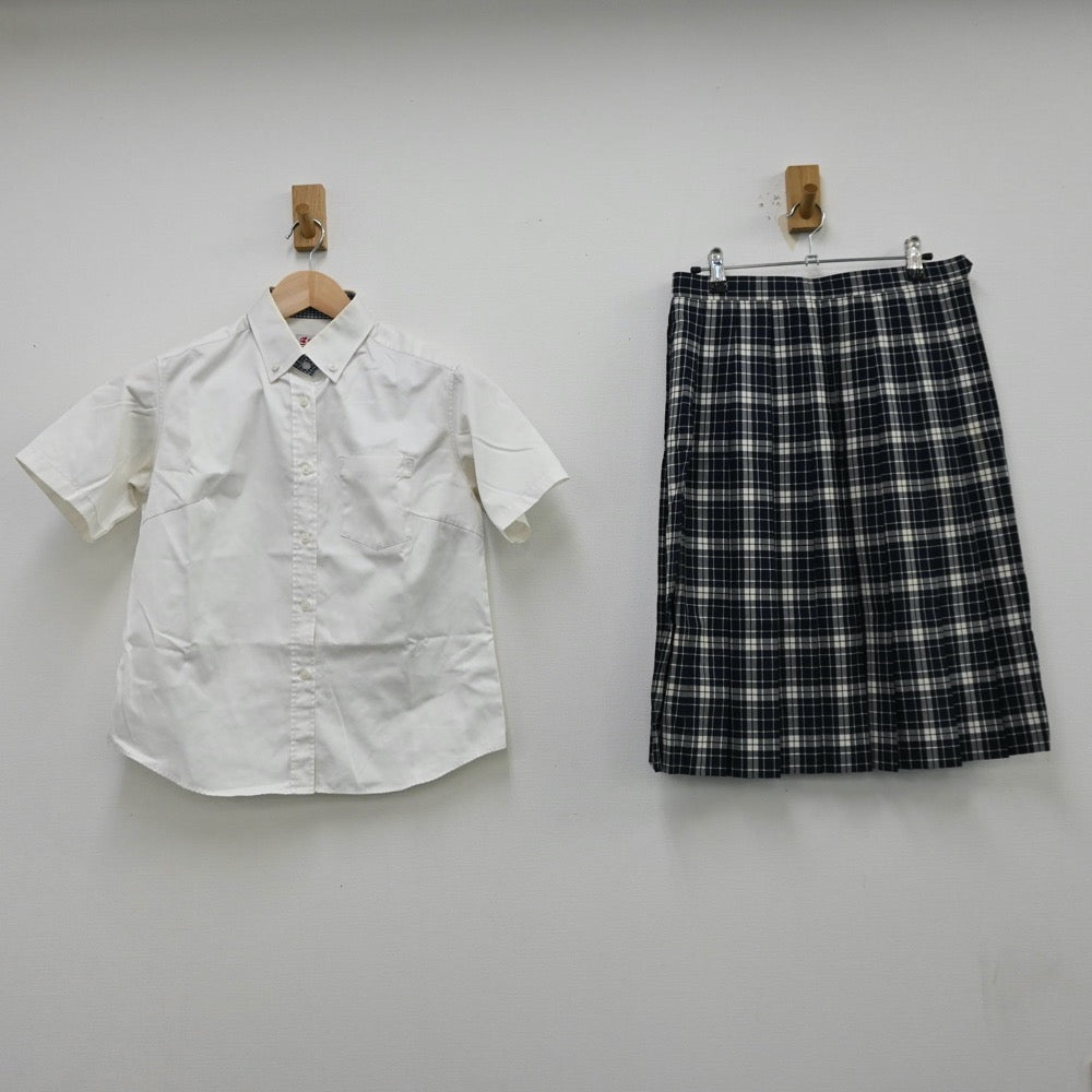 【中古】三重県 津田学園高等学校 女子制服 3点（シャツ・シャツ・スカート）sf012047